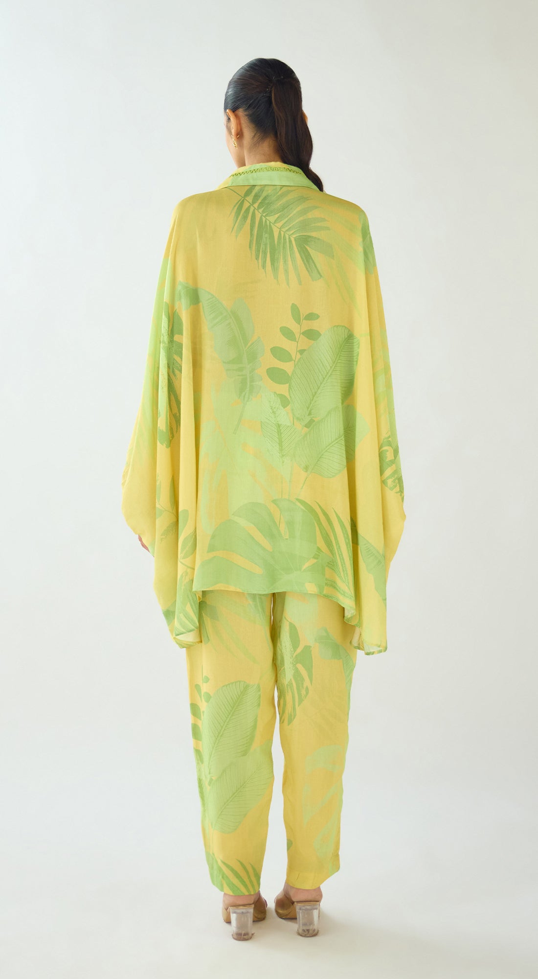 Lush Yellow Aura Muslin Co-ord Set