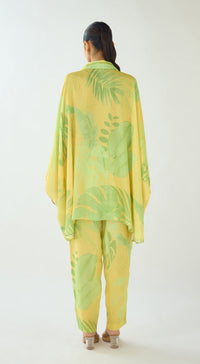Lush Yellow Aura Muslin Co-ord Set