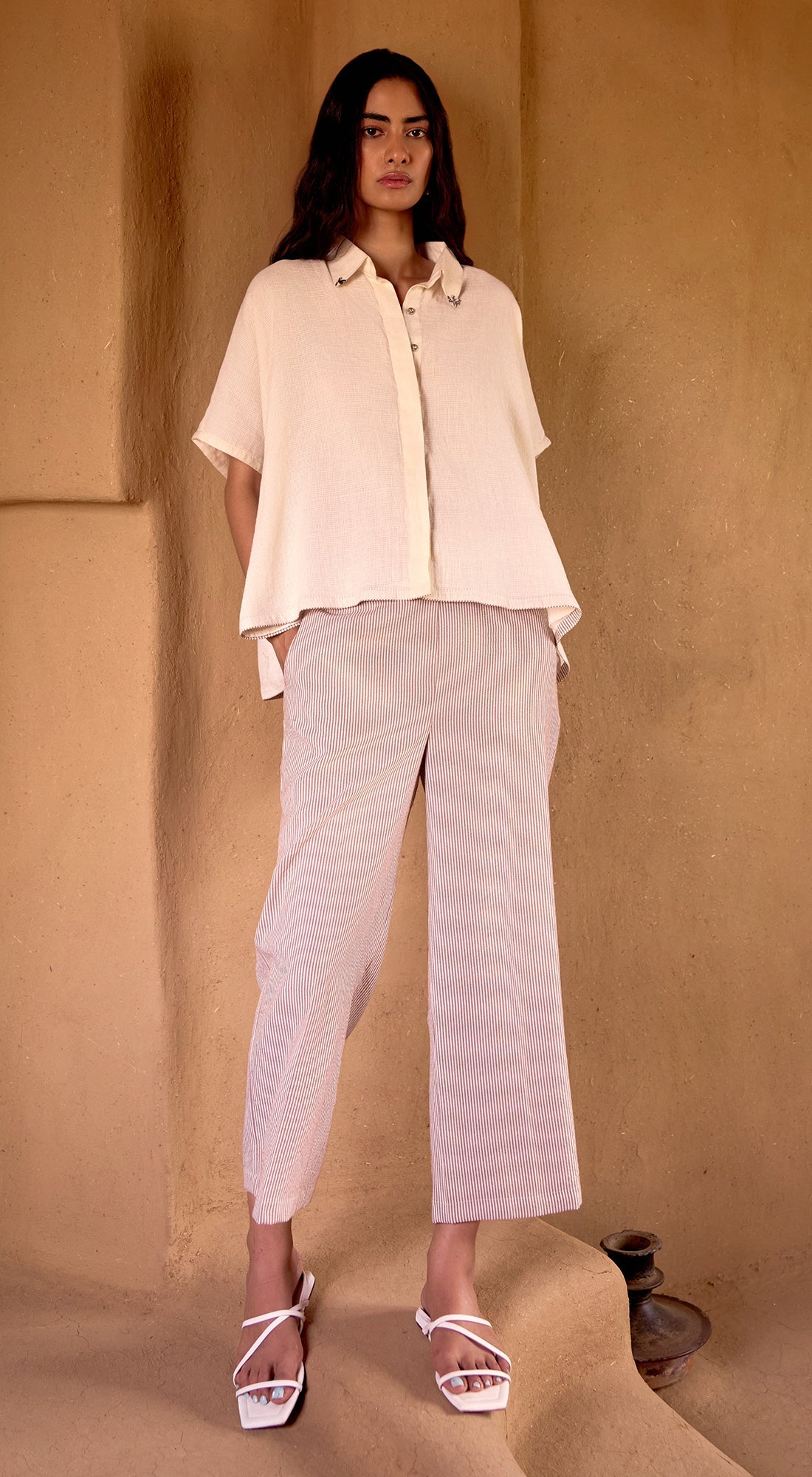 Ivory Sandstone Calm Cotton Co-ord Set