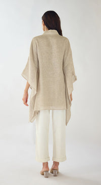 Ivory Stone Drift Embroidered Kaftan Top