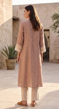 IVORY COTTON JUTE CO-ORD SET WITH JACKET 3