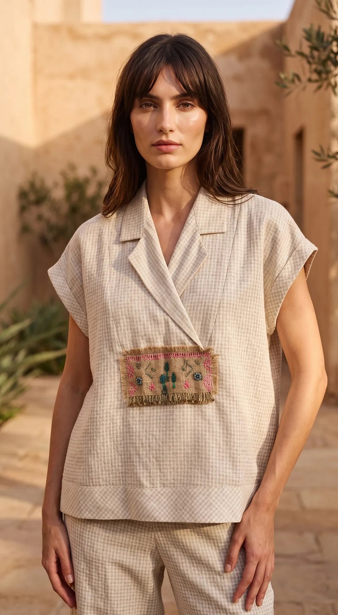 IVORY COTTON CO-ORD SET 2