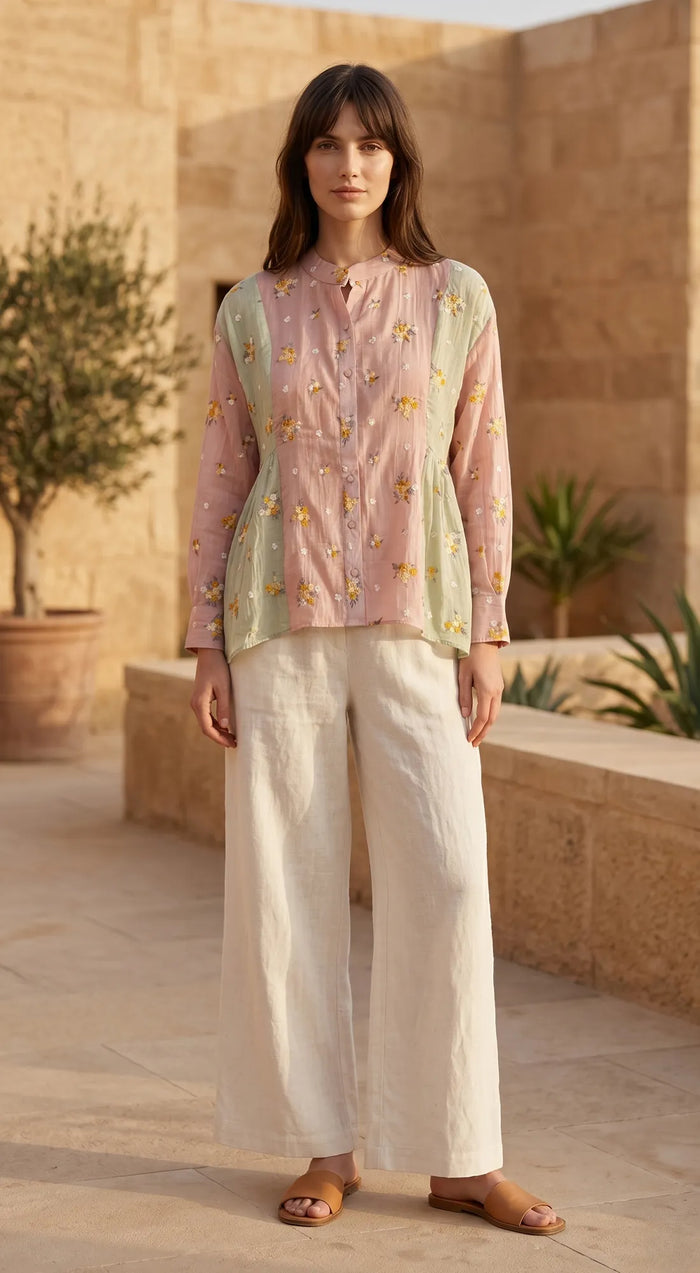 BABY-PINK COTTON DORIYA TUNIC 1