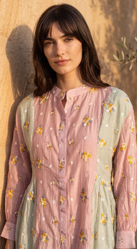 BABY-PINK COTTON DORIYA TUNIC 2