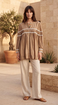 BEIGE MUSLIN SHIRT 1