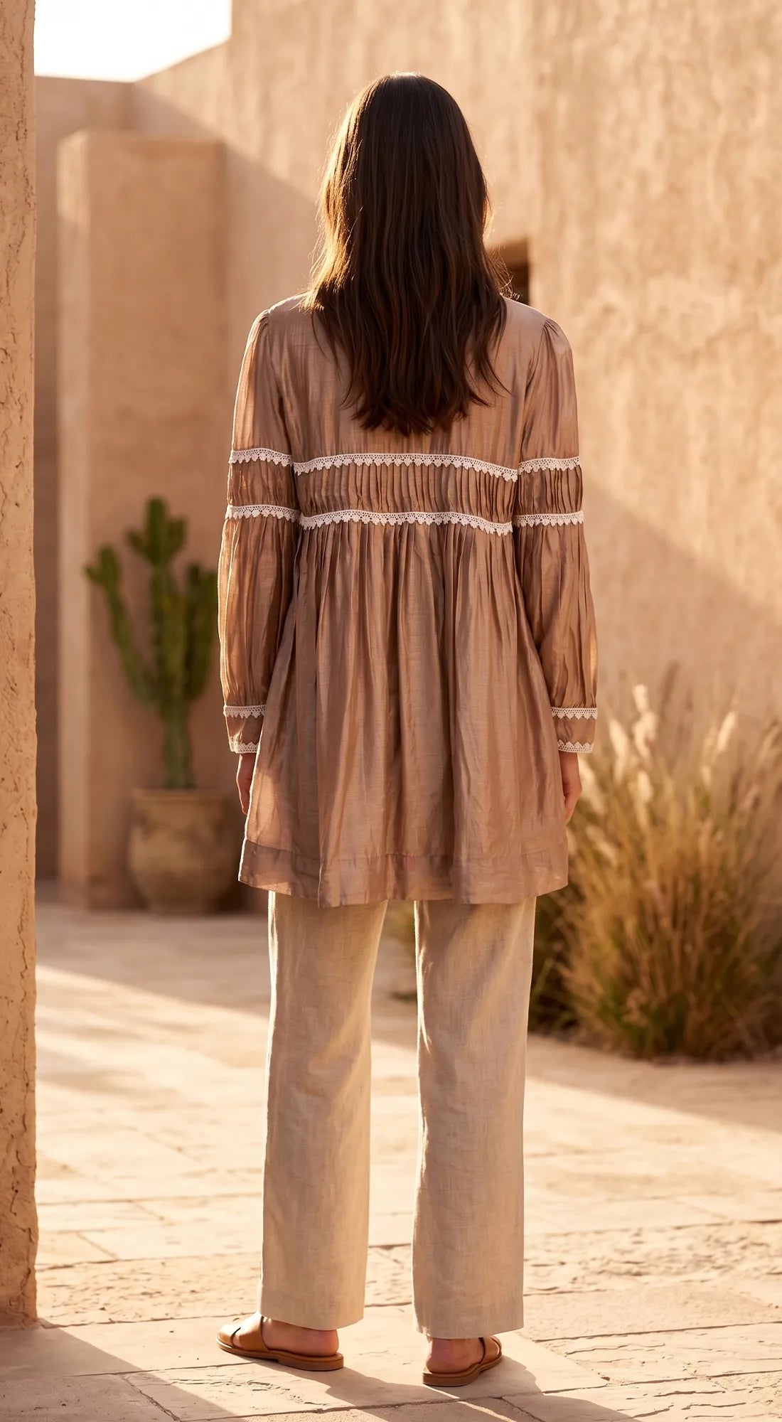 BEIGE MUSLIN SHIRT 3