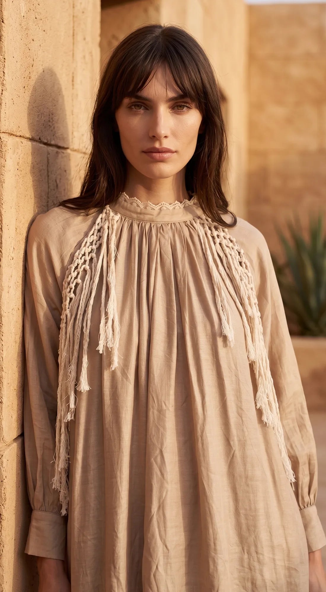 BEIGE MUSLIN TUNIC 2