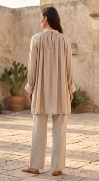 BEIGE MUSLIN TUNIC 3