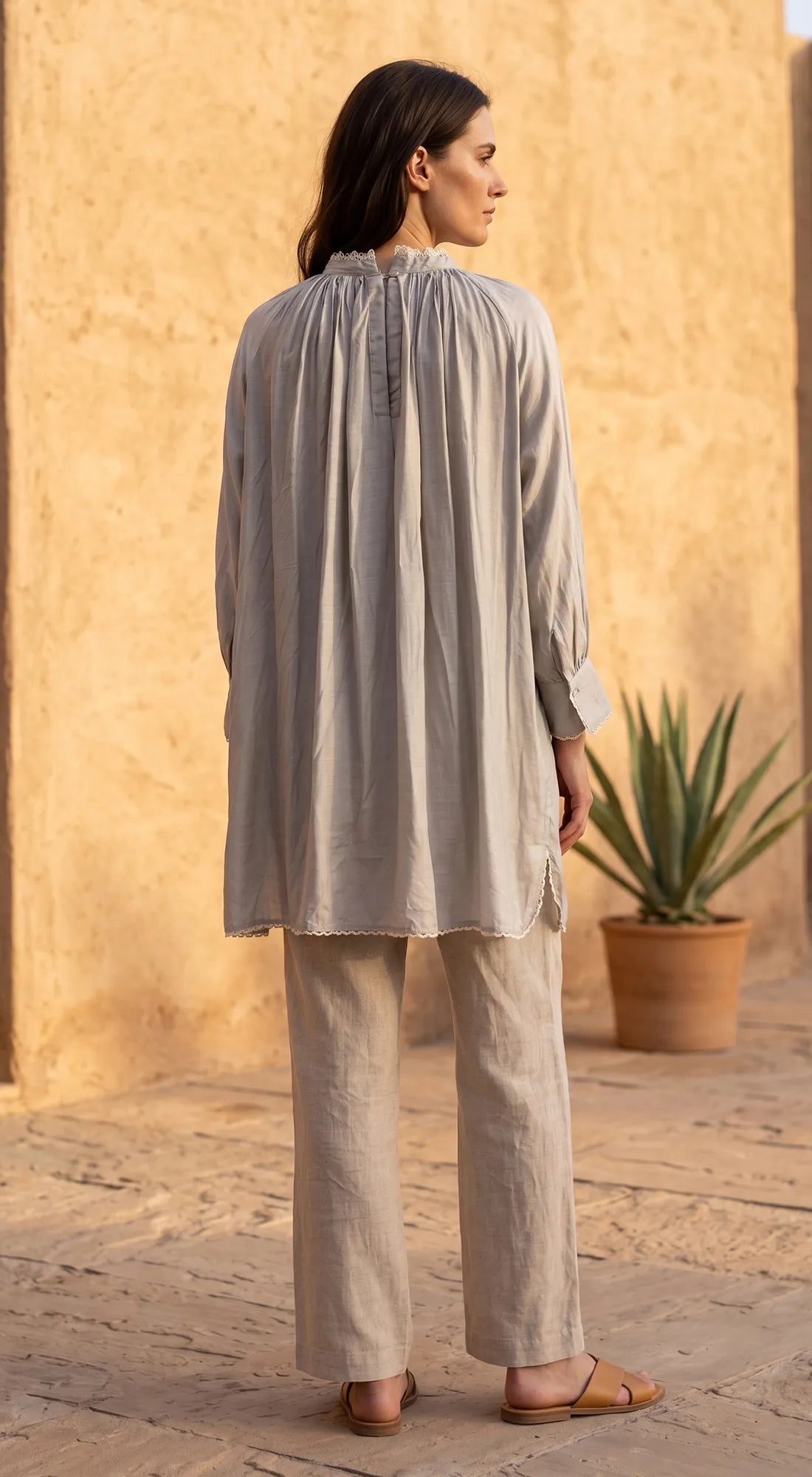 GREY MUSLIN TUNIC 3