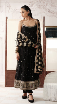 THE MAJESTIC OBSIDIAN ANARKALI SET