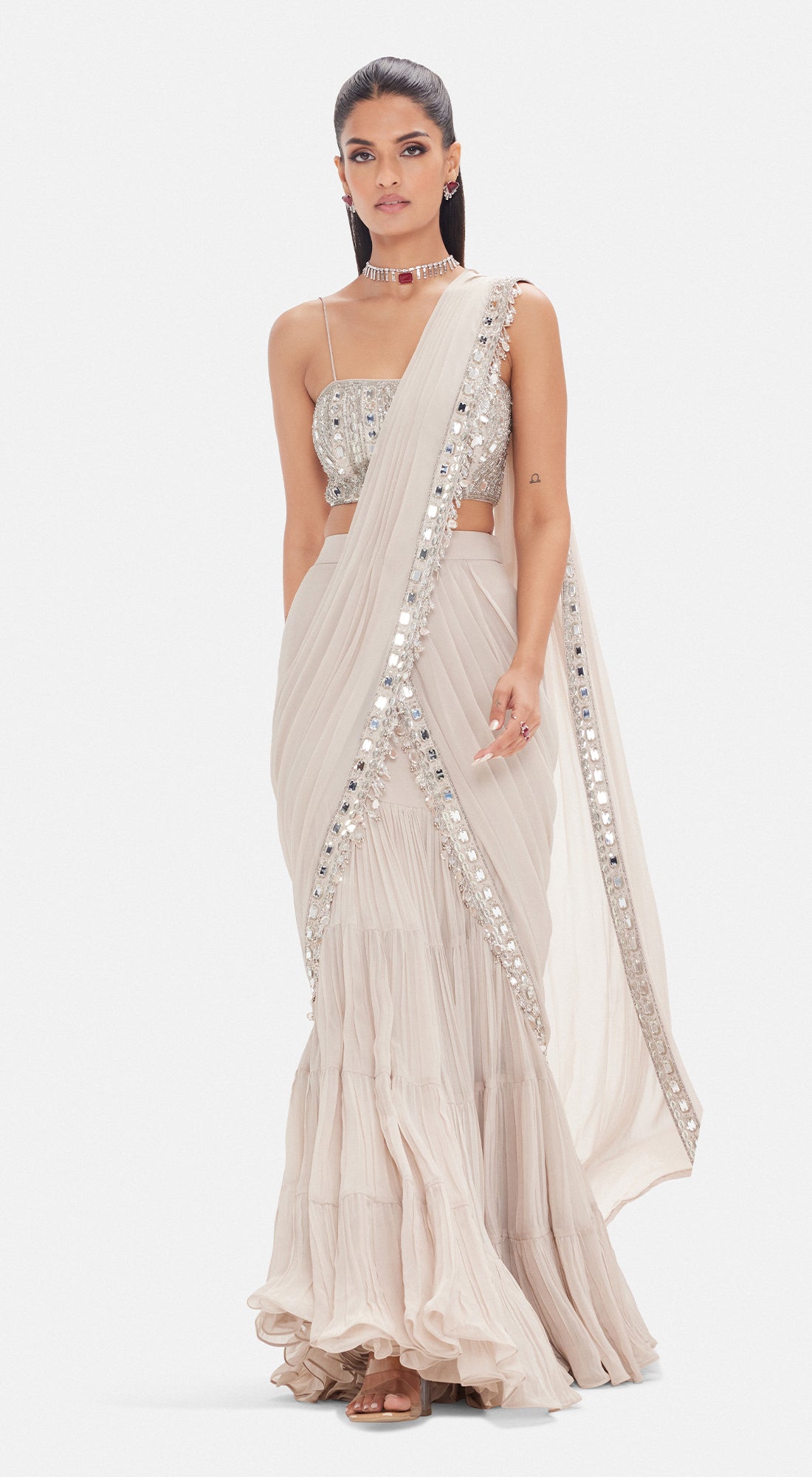 The Blush Imperial Saree Set
