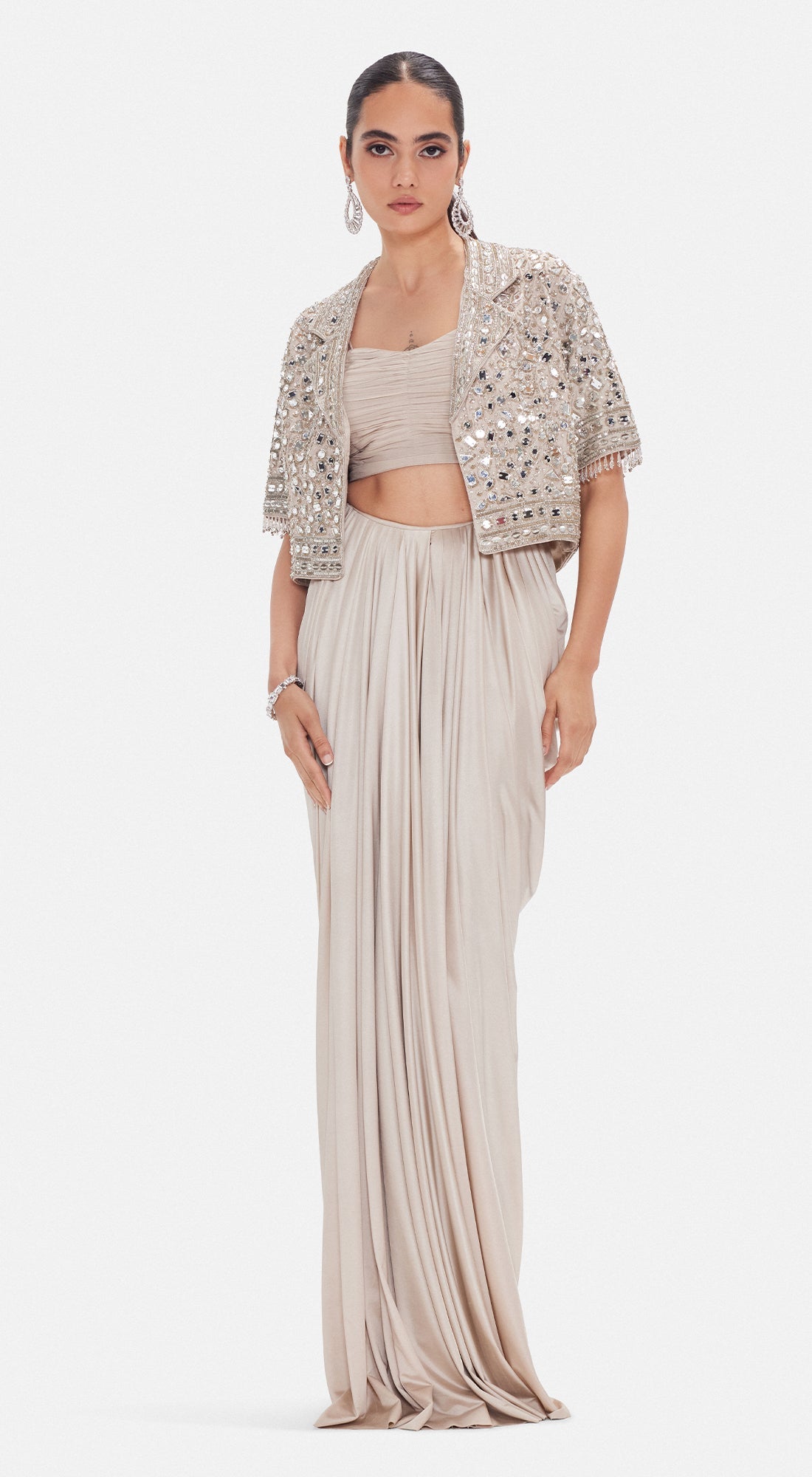 The Ethereal Waves Jacket Set