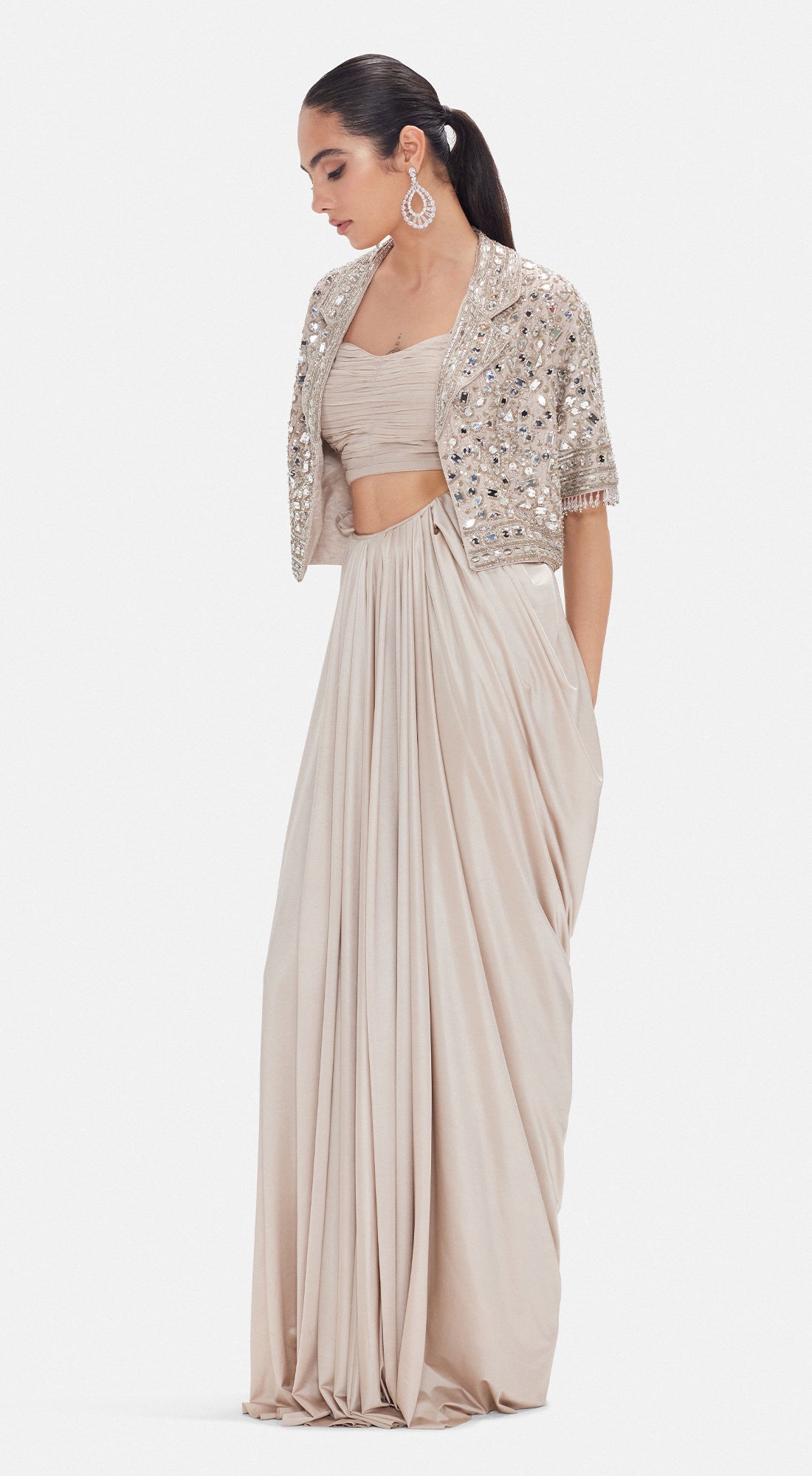 The Ethereal Waves Jacket Set