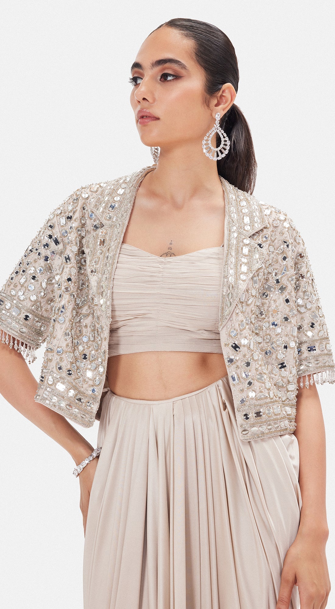 The Ethereal Waves Jacket Set