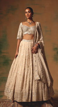 The Dream in Ivory Dust Lehenga