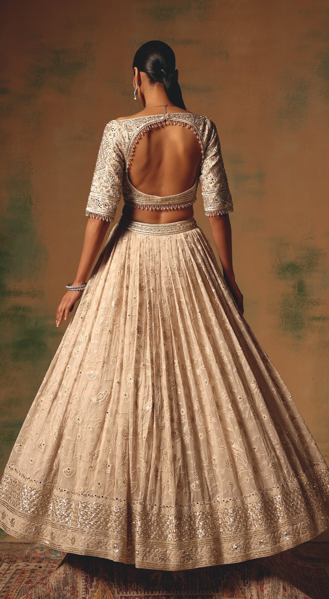 The Dream in Ivory Dust Lehenga