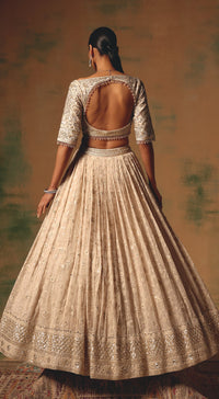 The Dream in Ivory Dust Lehenga