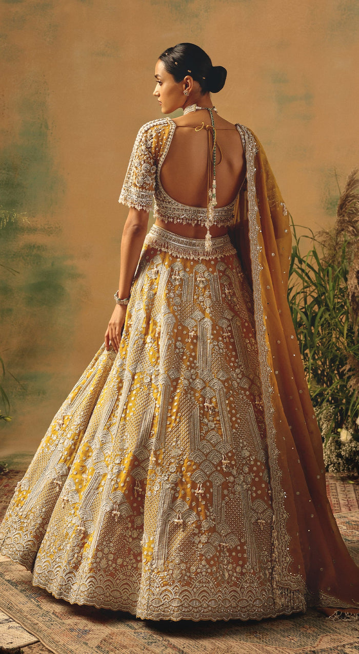 The Enchanted Citrine Lehenga