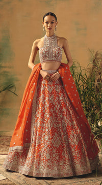 The Saffron Mirage Lehenga