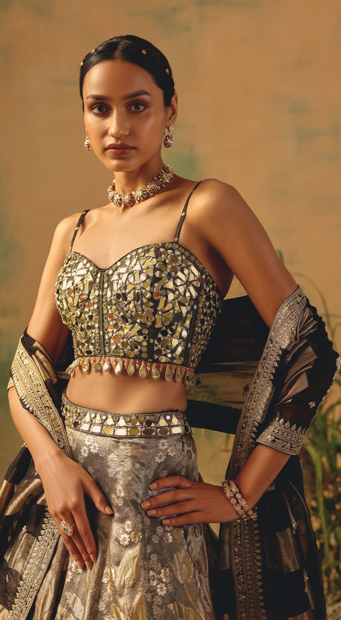 The Wild Fern Lehenga