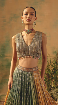 The Haldi Forest Lehenga