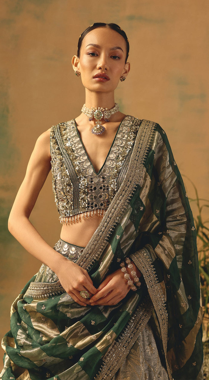 The Olive Blush Lehenga