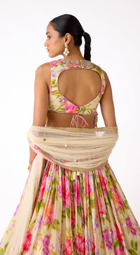 The Garden Ivory Lehenga Set