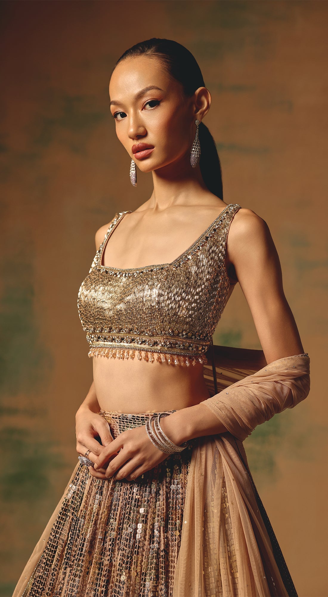 The Desert Drift Lehenga