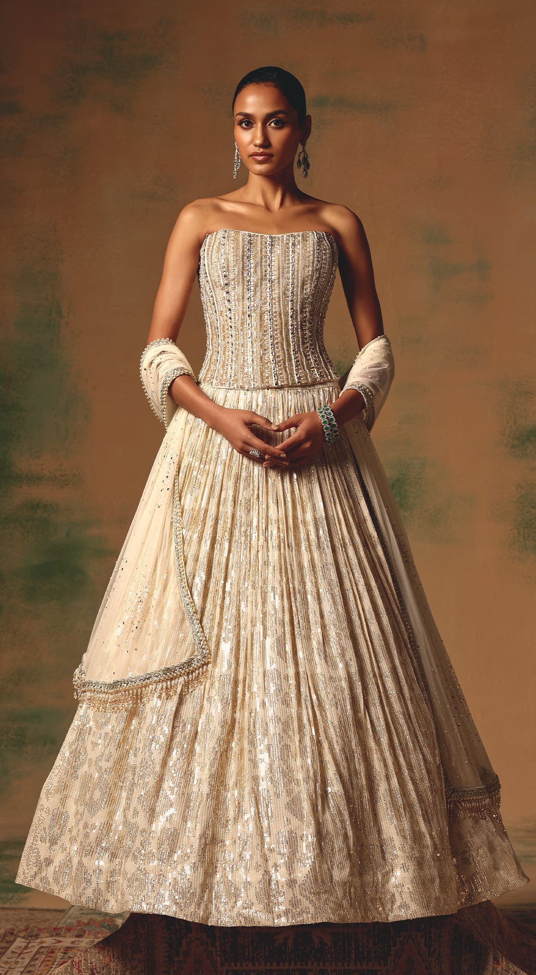 The Morning Dew Corset Lehenga