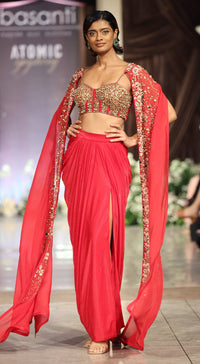 The Sunset Red Cape Set