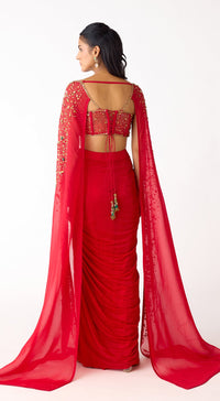 The Sunset Red Cape Set