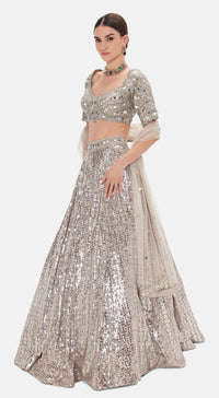 The Silver Odyssey Lehenga