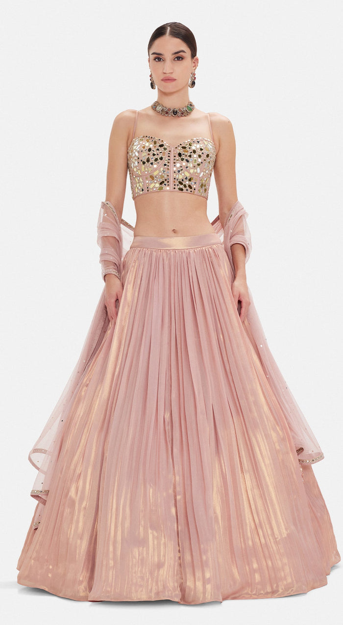 The Liquid Blush Lehenga Set