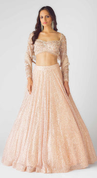 The Peach Celestial Dream Lehenga