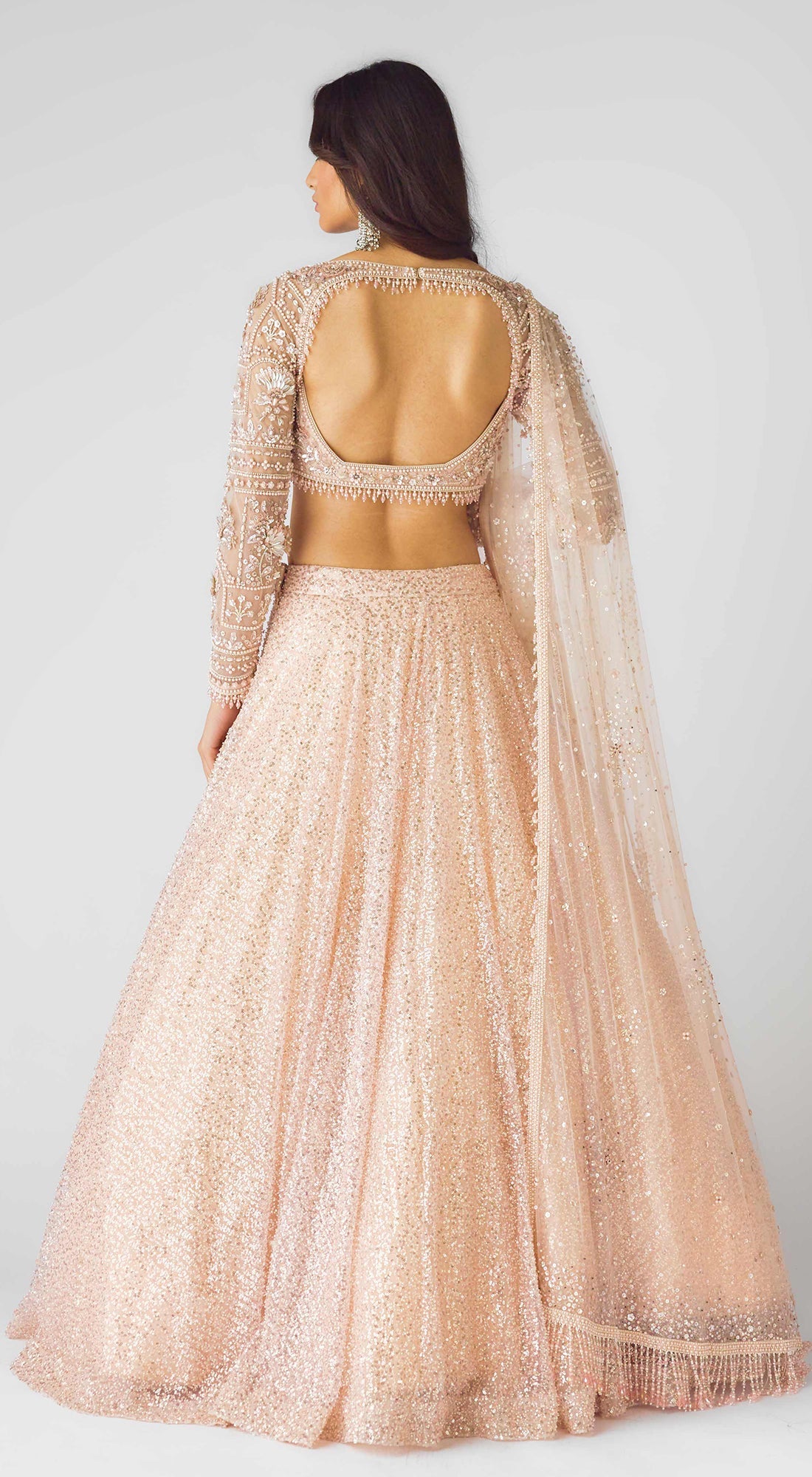 The Peach Celestial Dream Lehenga