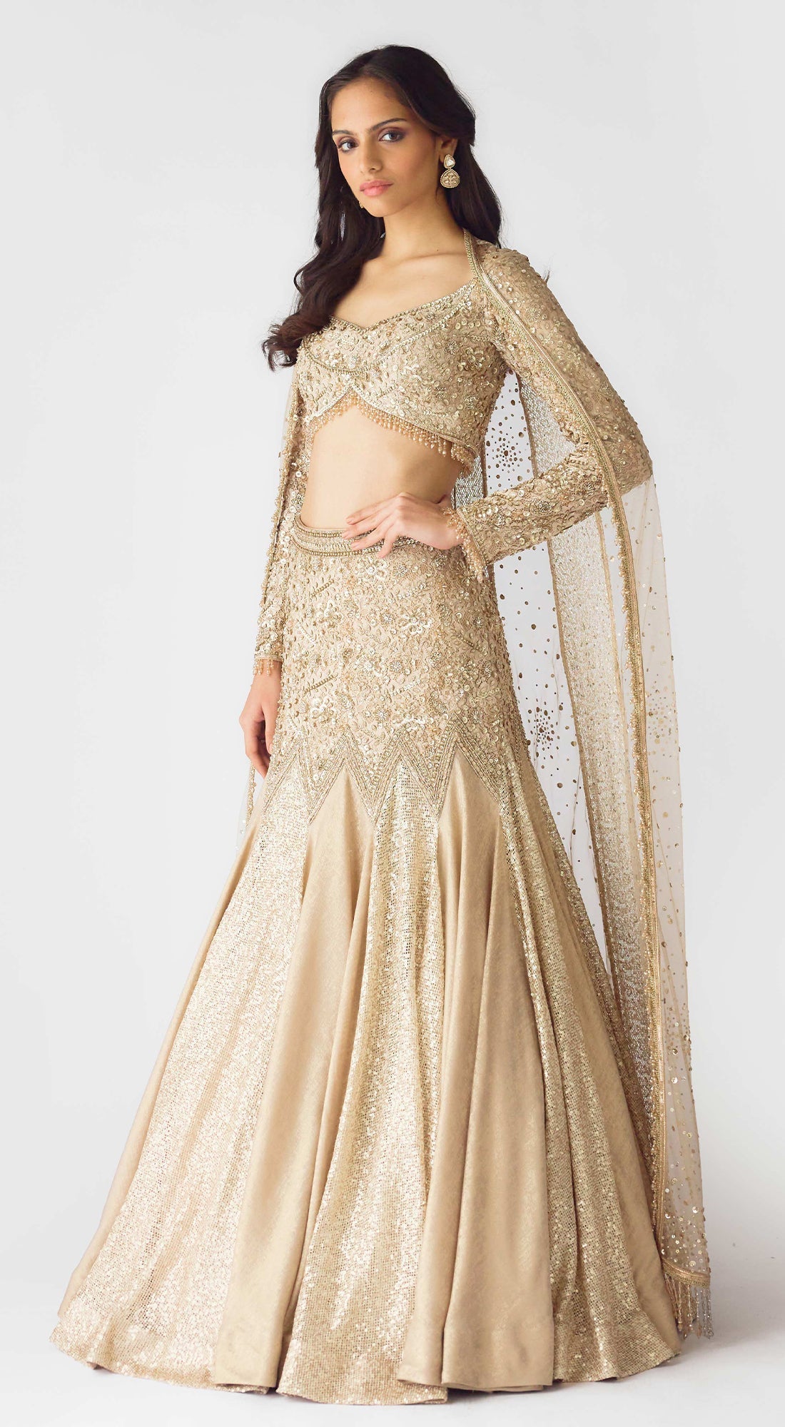 The Champagne Dawn Lehenga