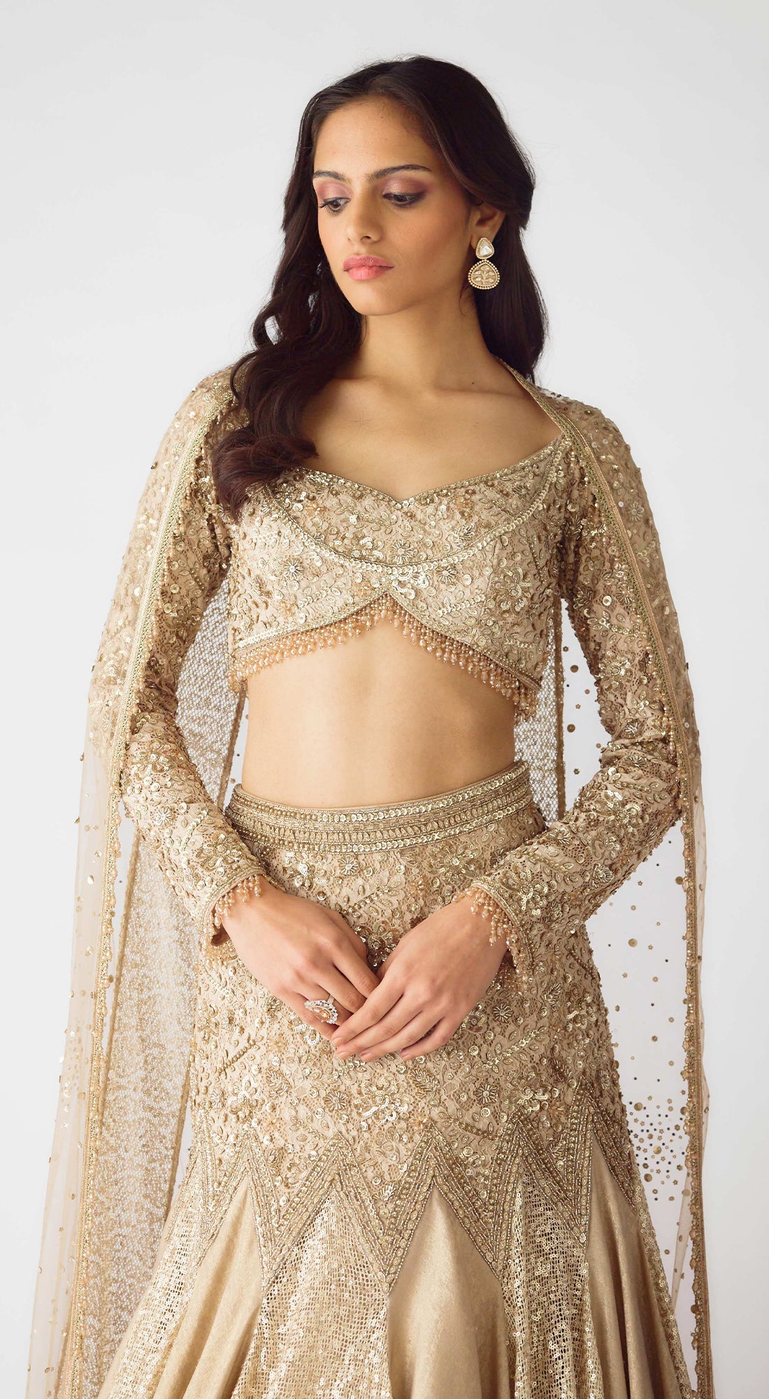 The Champagne Dawn Lehenga