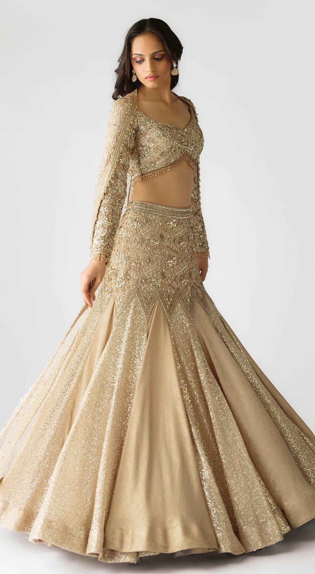 The Champagne Dawn Lehenga