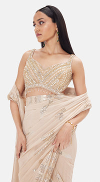 The Ethereal Taupe Saree