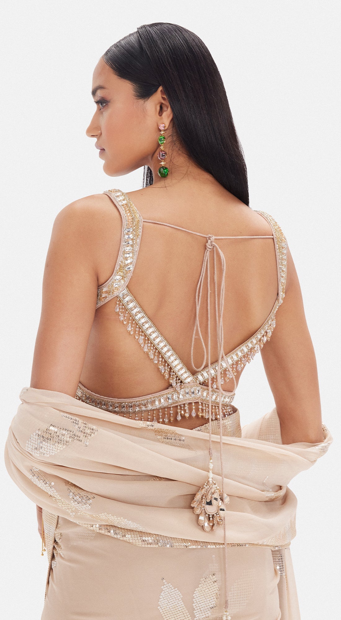 The Ethereal Taupe Saree