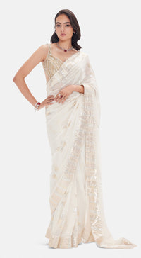 The Ecru Illusion Saree