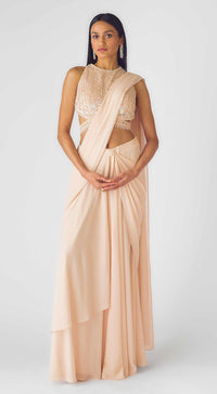 The Stellar Blush Draped Saree