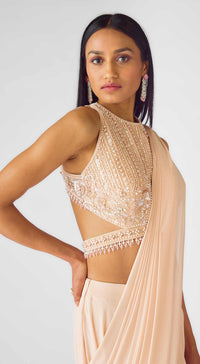 The Stellar Blush Draped Saree