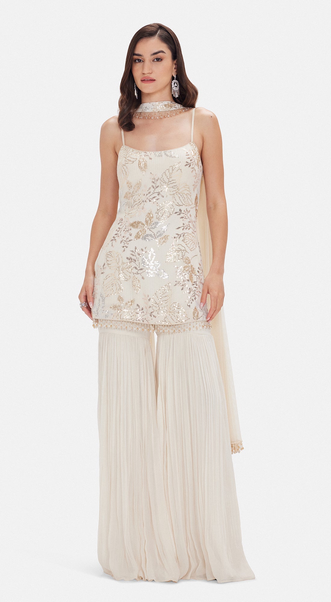 The Moonlit Garden Sharara Set