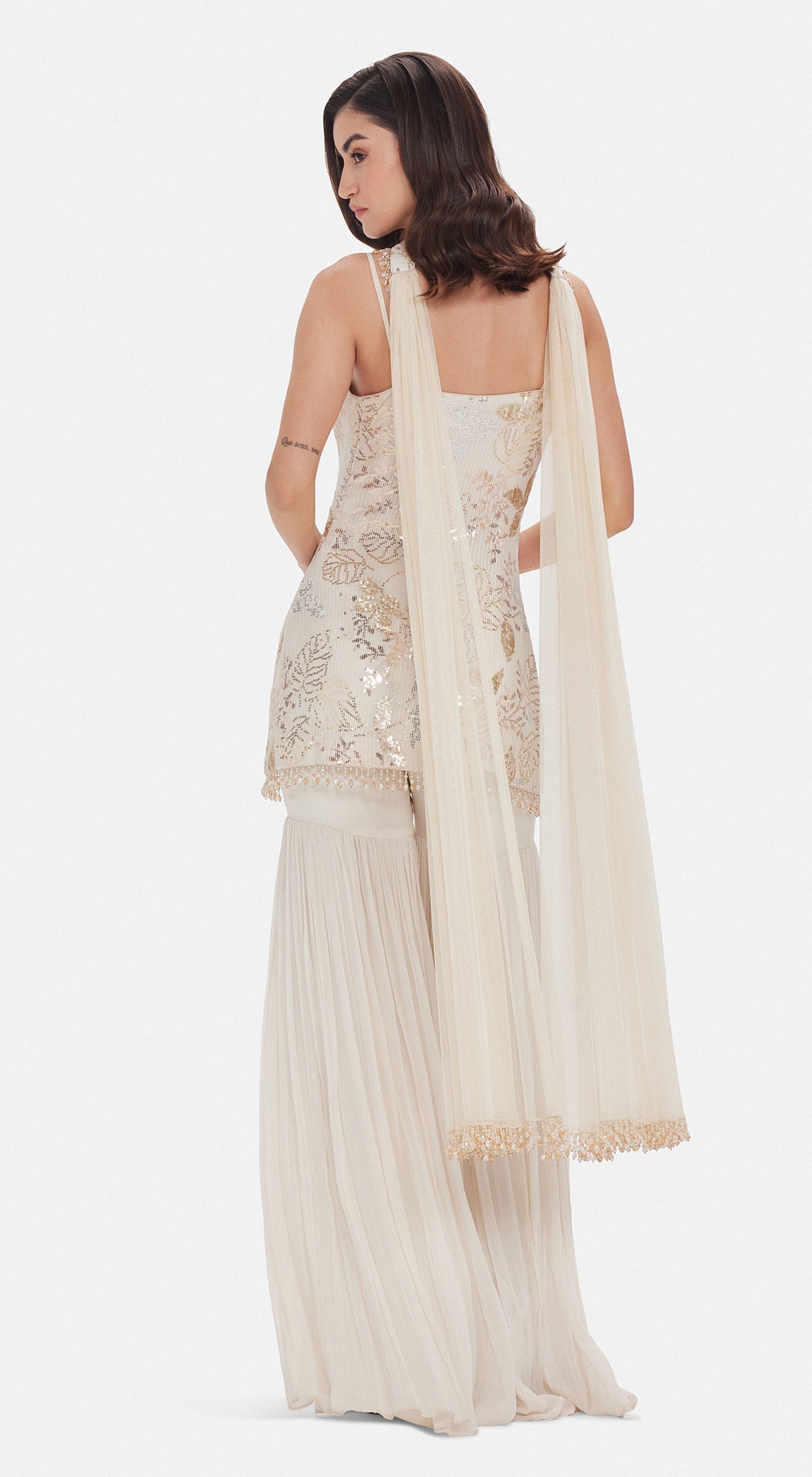 The Moonlit Garden Sharara Set