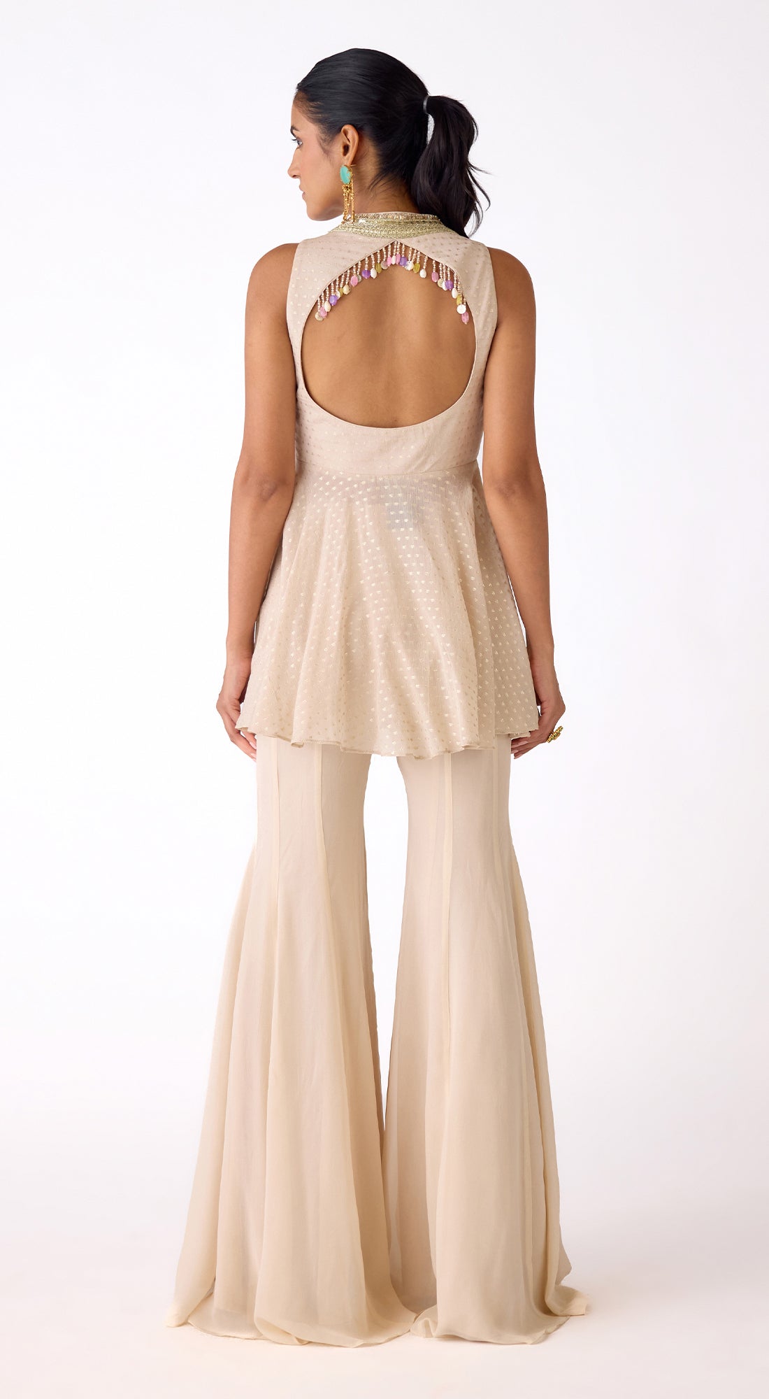 The Essence of Pearl Sharara Set