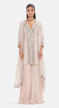 The Mirror Glow Sharara Set