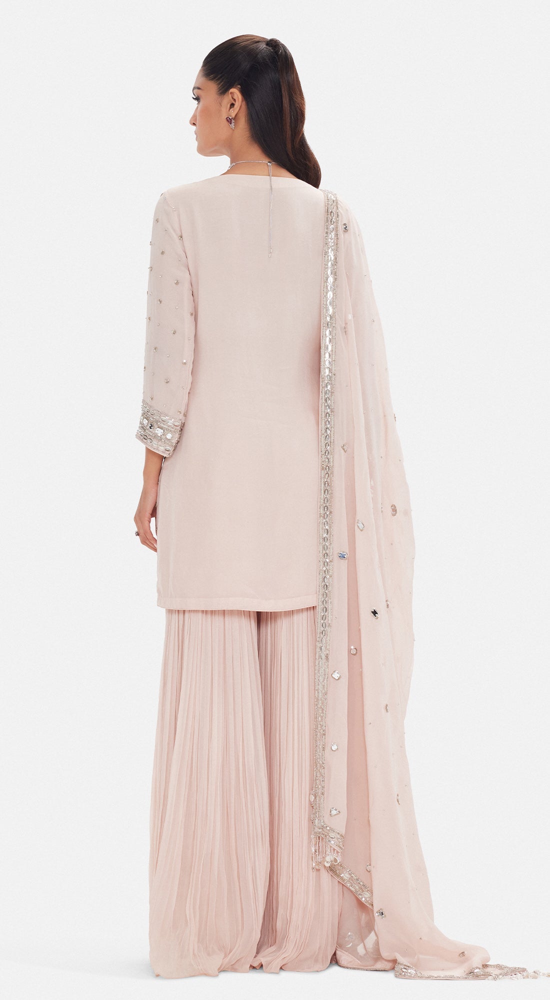 The Mirror Glow Sharara Set