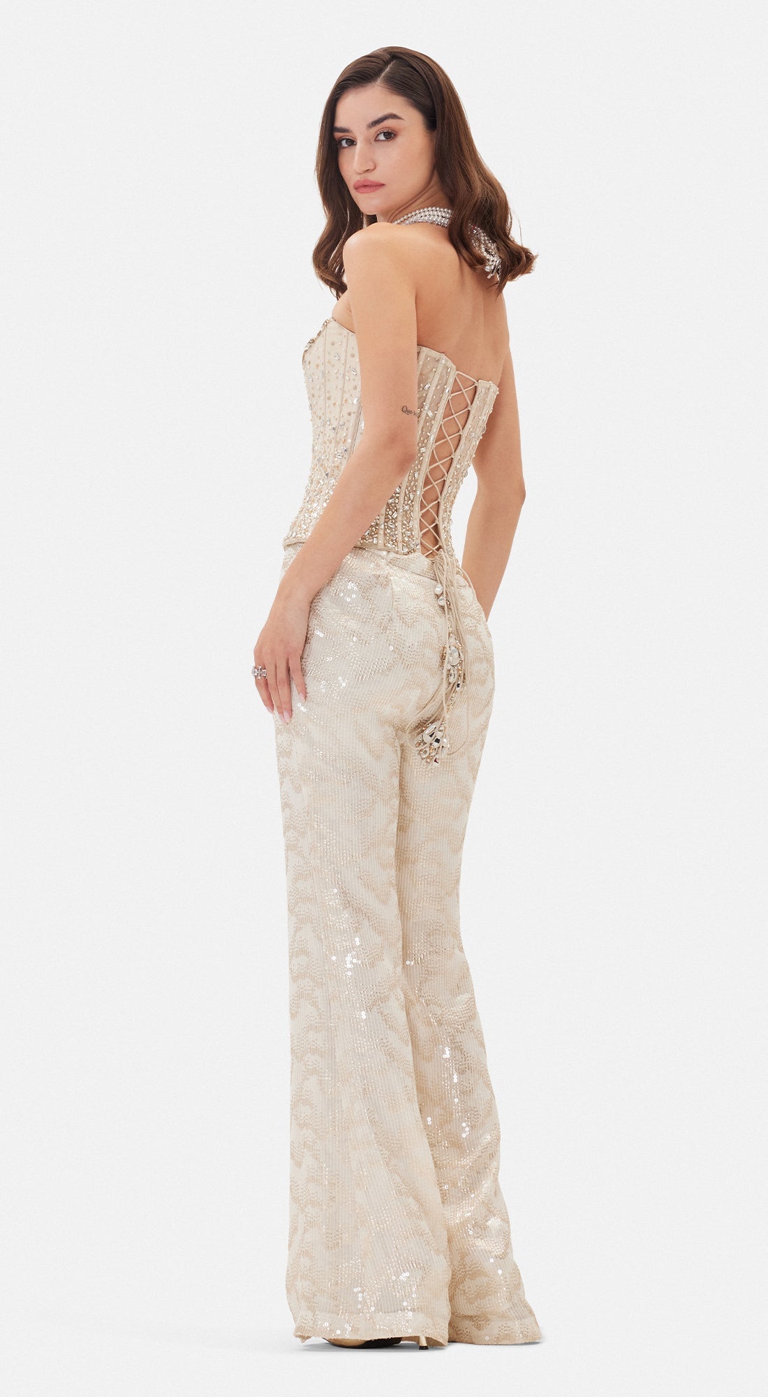 The Celestial Ivory Corset Set