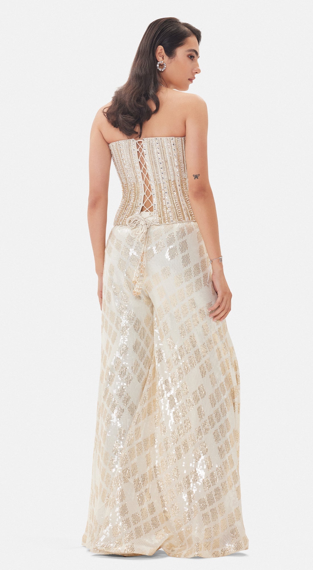 The Champagne Sparkle Corset Set